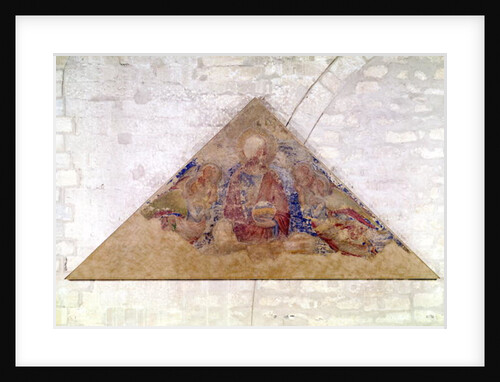 Tympanum depicting the Saviour Blessing, 1341 by Simone Martini
