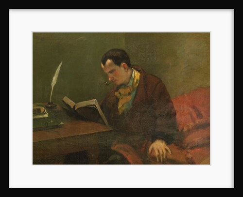 Portrait of Charles Baudelaire 1847 by Gustave Courbet