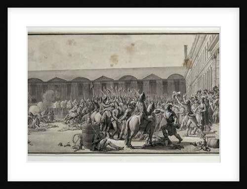 Defence of the National Convention in the Place du Carrousel, 12 Vendemiaire An IV by Jean Jacques Francois Le Barbier