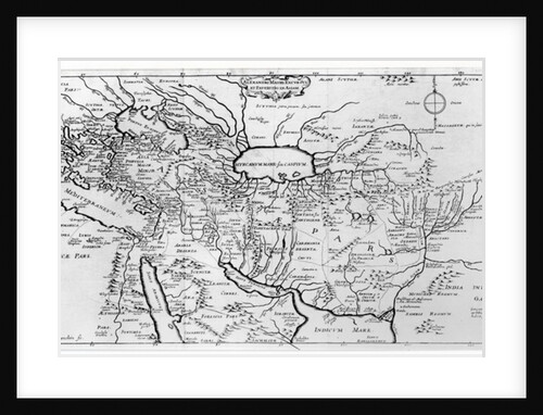 Map of the Travels and the Expeditions of Alexander the Great in Asia by Jean Blanchin