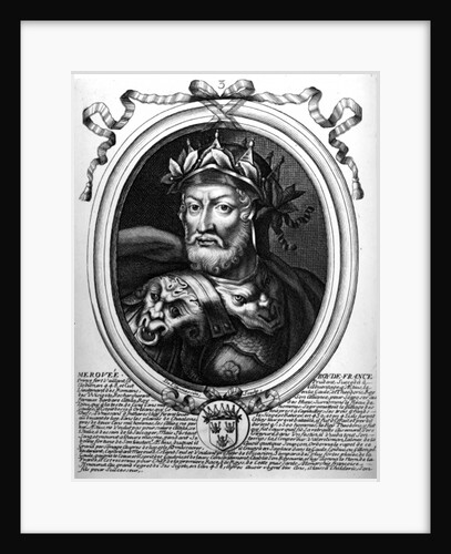 Portrait of Merovech King of the Salian Franks by Nicolas II de Larmessin
