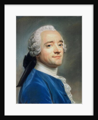 Self Portrait with lace jabot by Maurice Quentin de la Tour