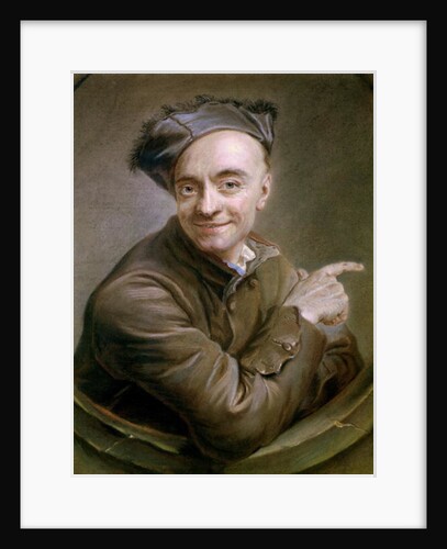 Self Portrait with the bull's-eye, 1737 by Maurice Quentin de la Tour