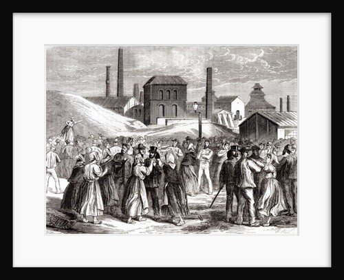 Women Demonstrating at the Le Creusot coal mine in April 1870 by Jules Pelcoq