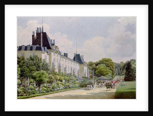 View of the Garden Facade of the Chateau by Auguste Simon Garneray
