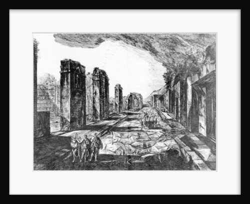 View of the Tavern of Pompeii with the Priapus Shop Sign by Giovanni Battista Piranesi
