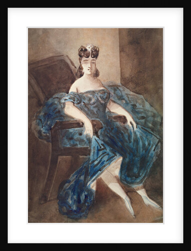 Woman Seated in an Armchair by Constantin Guys