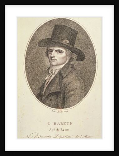 Medallion Portrait of Francois Noel known as Gracchus Babeuf, 1794 by Francois Bonneville