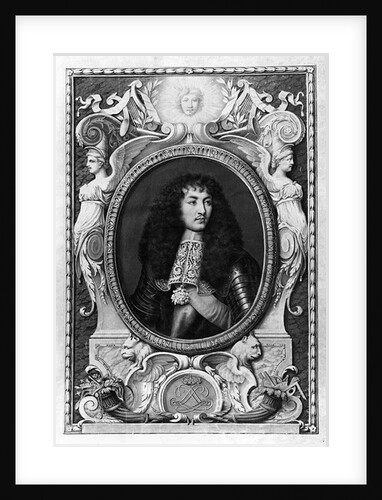 Medallion Portrait of Louis XIV by Nicolas Robert