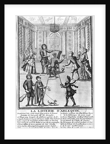 Harlequin's Lottery by French School