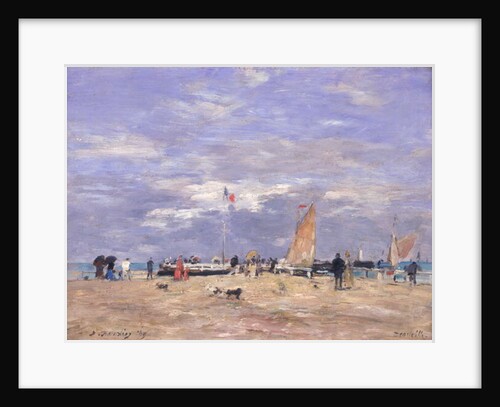 The Jetty at Deauville, 1869 by Eugene Louis Boudin