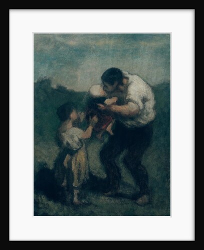 The Kiss, c.1845-48 by Honore Daumier