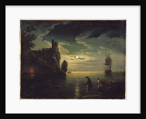 Evening Seascape by Claude Joseph Vernet
