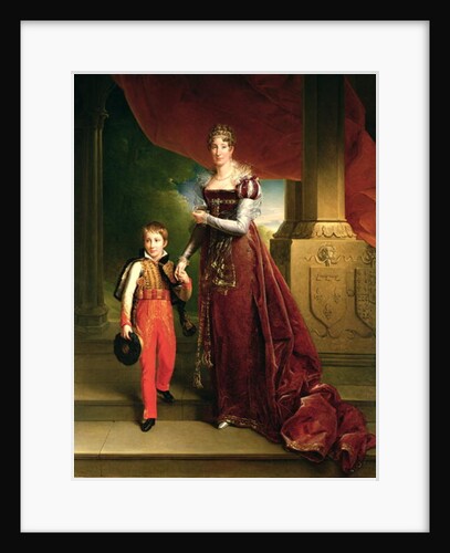 Marie Amelie de Bourbon Duchess of Orleans and her Son, Prince Ferdinand Duke of Chartres by Francois Pascal Simon Baron Gerard