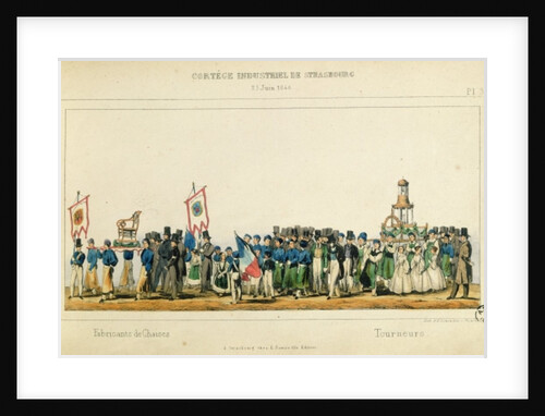 Procession of the Chair Manufacturers at Strasbourg, 25th June 1840 by Frederic Emile Simon