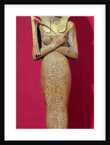 Shabti figure of the king from the Tomb of Tutankhamun New Kingdom by Egyptian 18th Dynasty