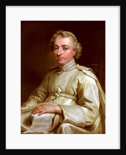 Portrait of a Canon Holding a Score Sheet by Eustache Restout