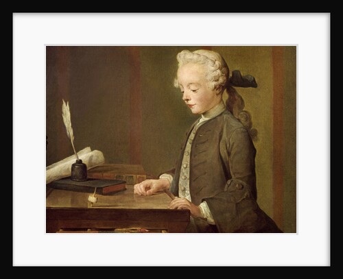 The Child with a Teetotum, Portrait of Auguste-Gabriel Godefroy 1741 by Jean-Baptiste Simeon Chardin