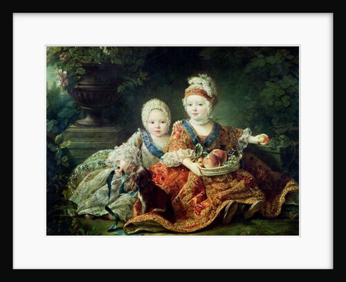 Louis de France duc de Berry and Louis de France comte de Provence by Francois-Hubert Drouais