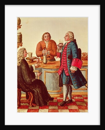 Venetian Noblemen in a Cafe by Jan van Grevenbroeck