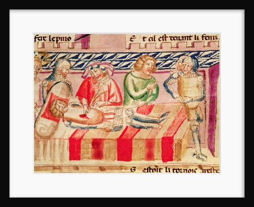 Operation on a wounded soldier by Italian School