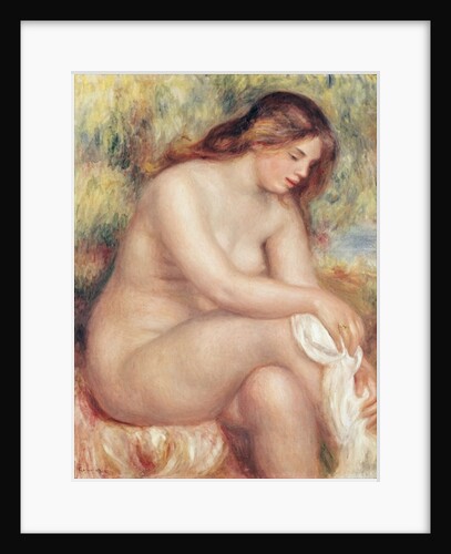 Bather Drying Herself, c.1910 by Pierre Auguste Renoir