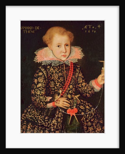 Armand de Tesse aged Four, 1616 by French School