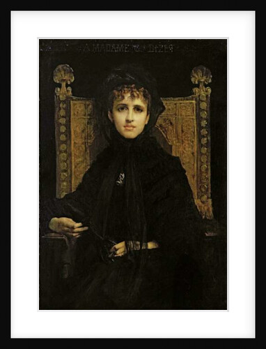 Portrait of Madame Georges Bizet 1878 by Jules Elie Delaunay