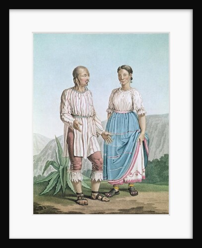 Costumes of the Indians of Michouacan by Pierre Antoine Marchais