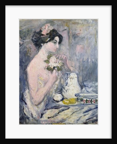 Woman with a Bouquet by Pierre Laprade