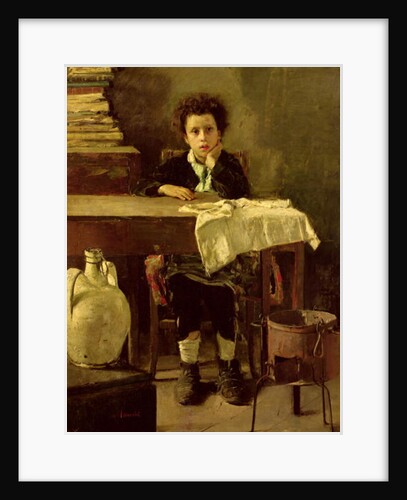 The Little Schoolboy, or The Poor Schoolboy by Antonio Mancini