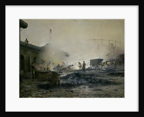 The Gas Factory at Courcelles, 1884 by Ernest Jean Delahaye