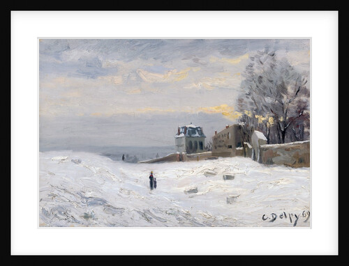 Snow at Montmartre, 1869 by Hippolyte Camille Delpy