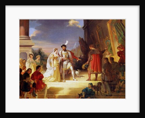 Francois I with Leonardo da Vinci by Alexandre Evariste Fragonard