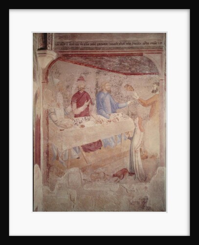 Herod's Feast, scene from 'The Life of St. John the Baptist Cycle' in the Chapel of St. Jean, 1346-48 by Matteo di Giovanetto da Viterbo