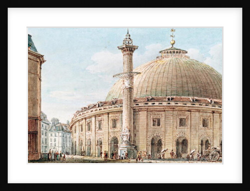 View of the Grain Market and the Astronomical Column, Paris, 18th-19th century by Victor Jean Nicolle
