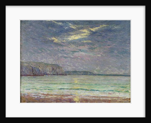 Cliffs with Setting Sun by Maxime Emile Louis Maufra