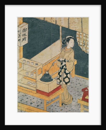 Servant Making Tea by Suzuki Harunobu
