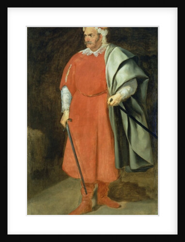 Portrait of the Buffoon 'Redbeard', Cristobal de Castaneda, c.1636 by Diego Rodriguez de Silva y Velazquez