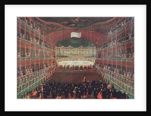 A Meal at the San Benedetto Theatre by Gabriele Bella