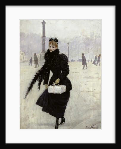 Parisian woman in the Place de la Concorde, c.1890 by Jean Beraud