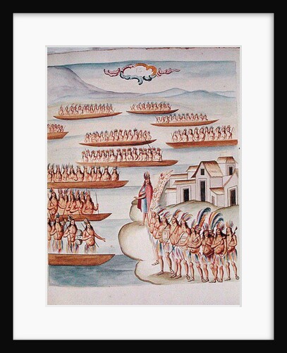 Tome 4 fol.14 Tlatelolco and the Lagoon by Diego Garcia Panes y Avellan