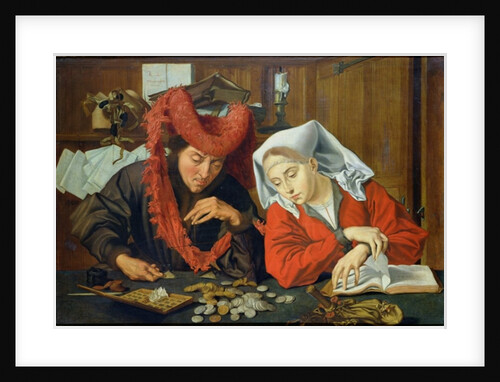 The Banker and his Wife, 1538 by Marinus van Reymerswaele