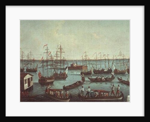Noblemen Fishing in the Canal Orfano by Gabriele Bella