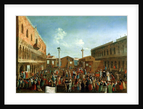 Charlatans in the Piazzetta San Marco, Venice by Gabriele Bella