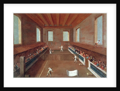 Game of Racquets, 18th century by Gabriele Bella