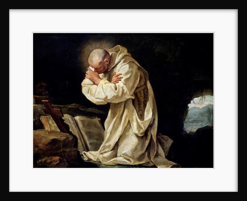 St. Bruno Praying in the Desert, 1763 by Jean Bernard Restout