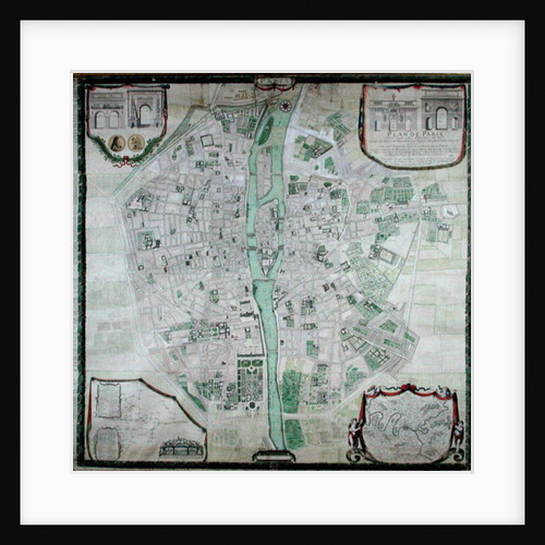 Plan of Paris, 1676 by Pierre Bullet