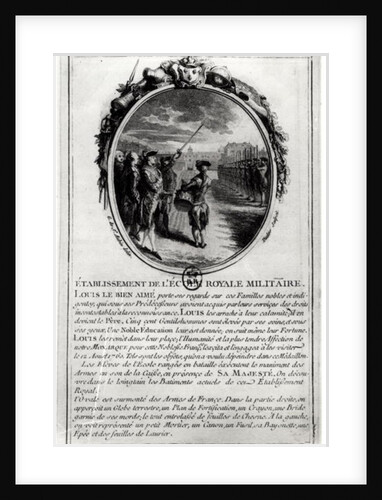 Louis XV Visiting the Ecole Militaire in Paris, 12nd August 1760 by Gabriel de Saint-Aubin