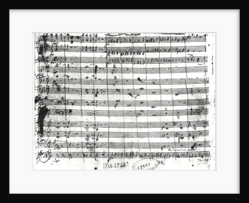 Ms.1548 Overture of the opera 'Don Giovanni' by Wolfgang Amadeus Mozart